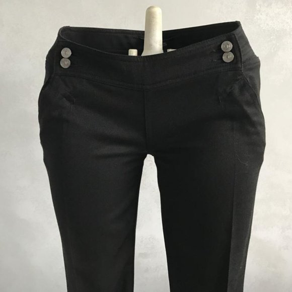 Versus Gianni Versace Classic black Trousers Pantspants Button Front